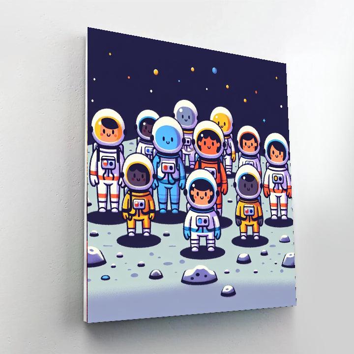 Lunar Landing Pioneers Painting Number Kit