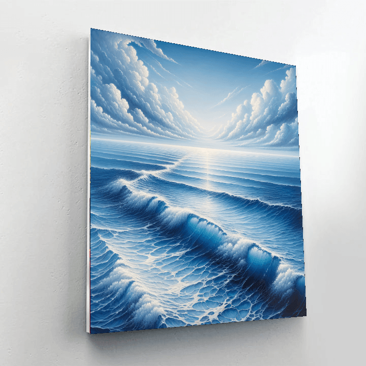 Reflective Ocean Horizon DIY Paint By Numbers