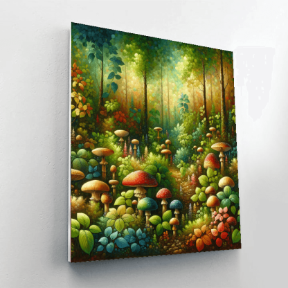 Mushroom Enclave Paint By Numbers Art