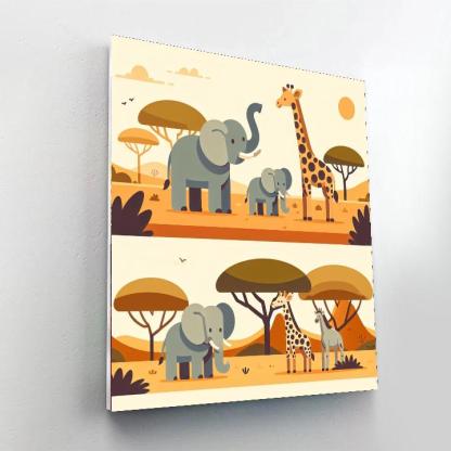 Safari Exploration Day Numbered Painting Kits