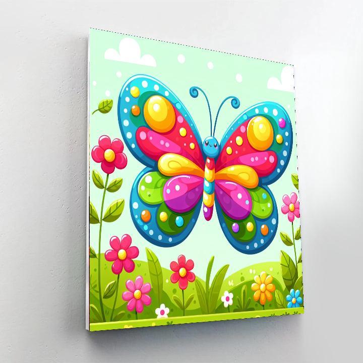 Fantastic Butterfly Paint By Numbers Art