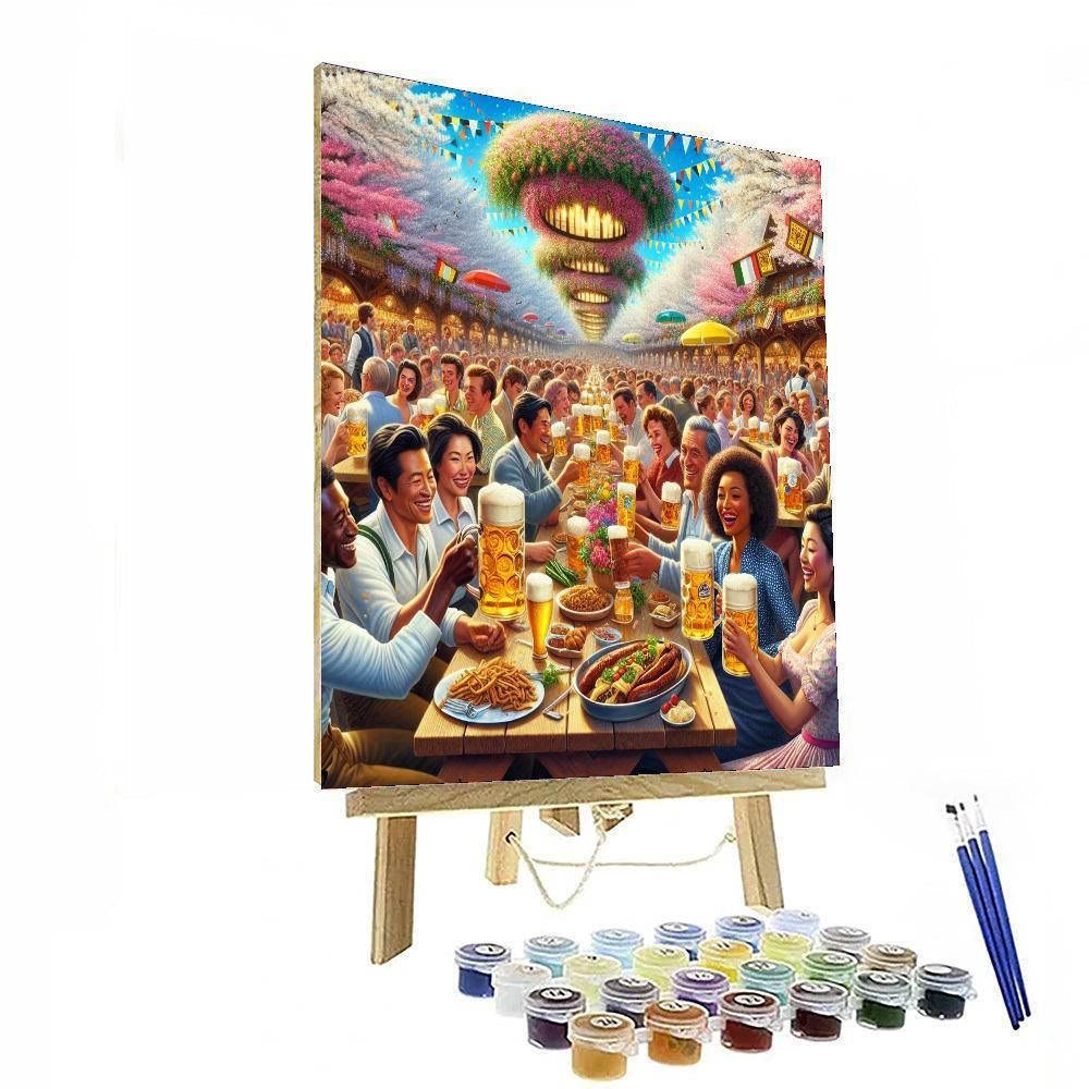 Rathskeller Beer Garden Festival - Germany Paint By Number