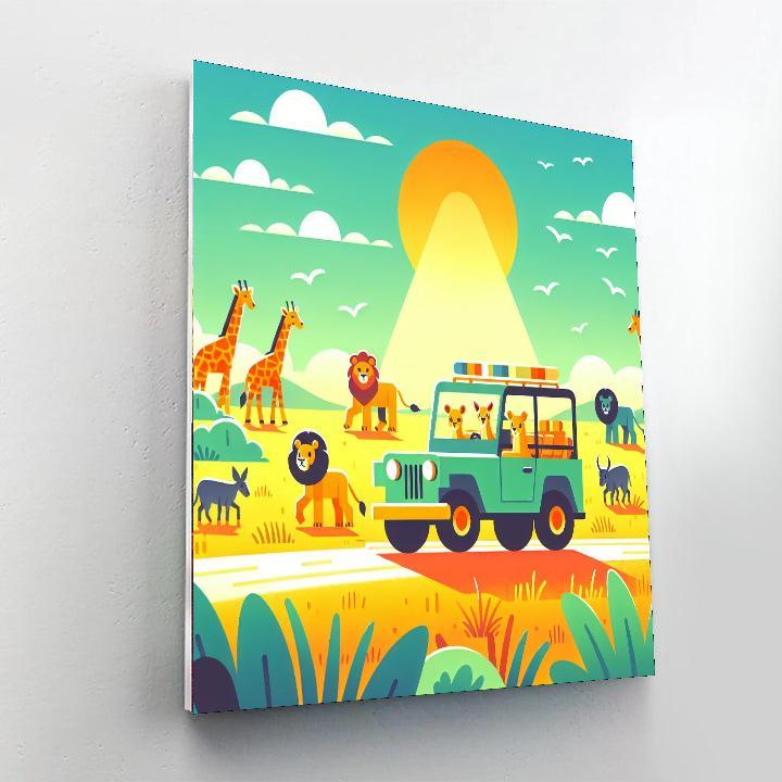 Sunny Savannah Safari DIY Paint By Numbers