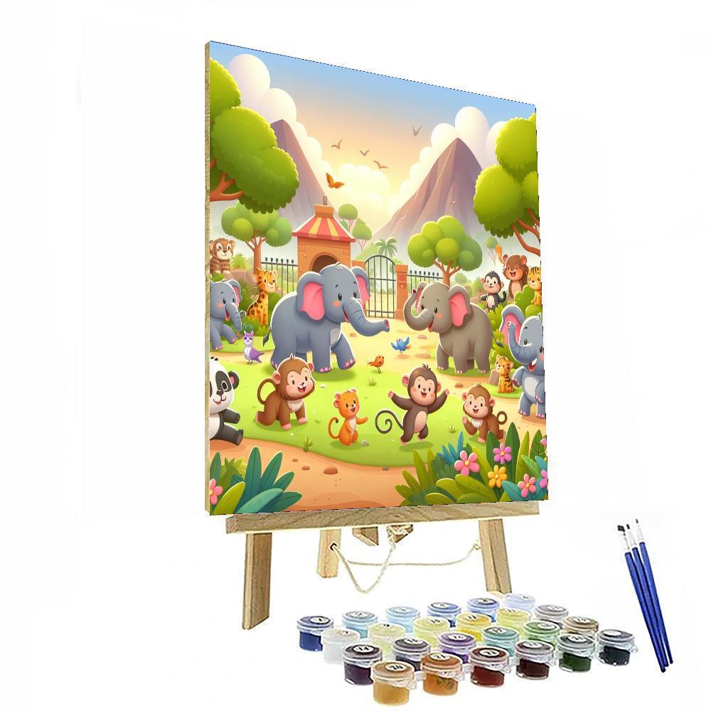 Animal Adventure Park Paint By Numbers Art