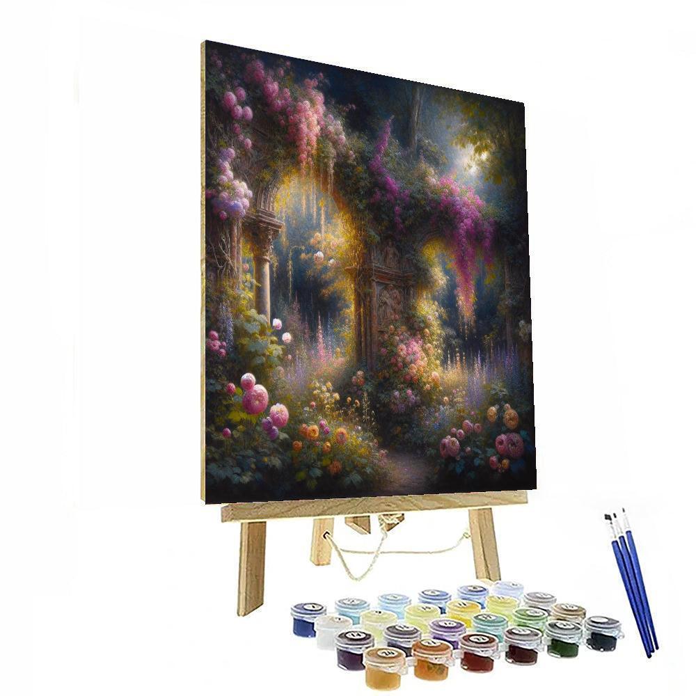 Dreamy Garden Romance Number Painting