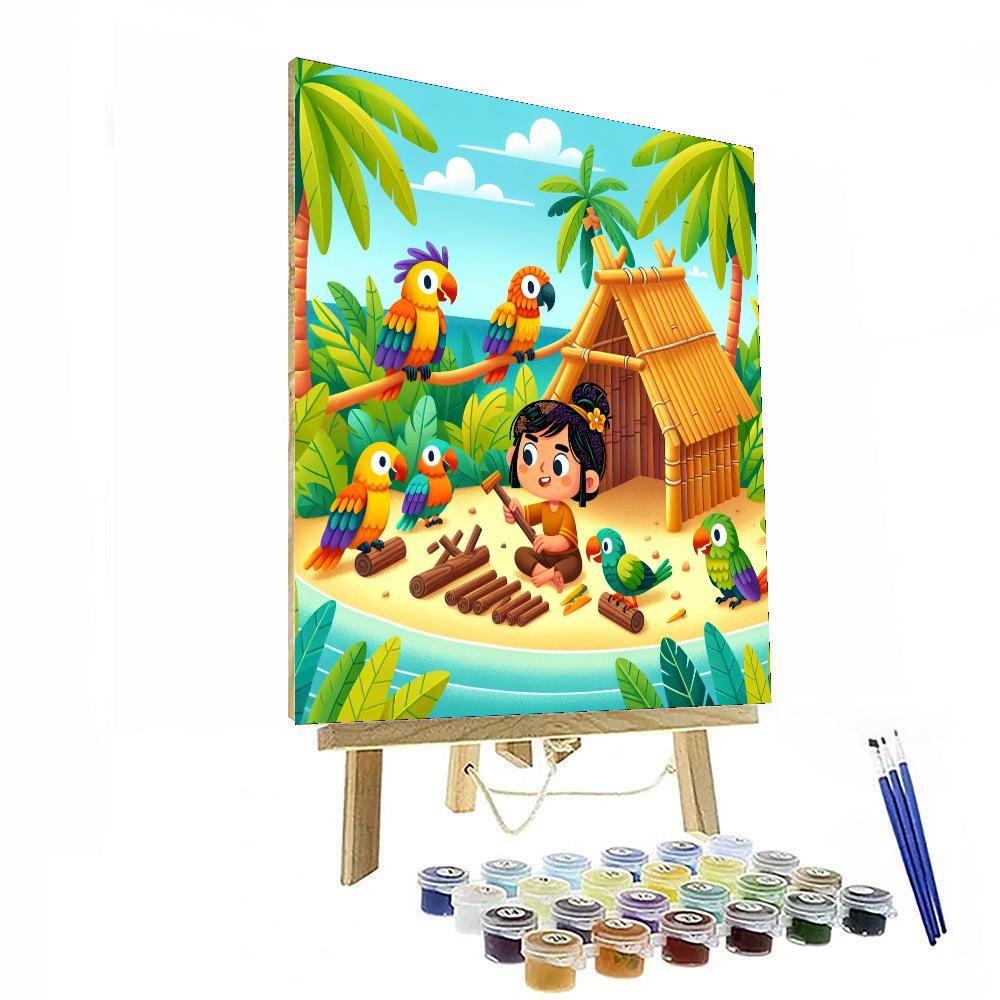 Island Castaway Adventure Paint By Number