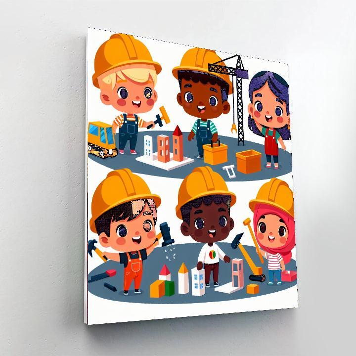 Construction Zone Adventure Paint By Number