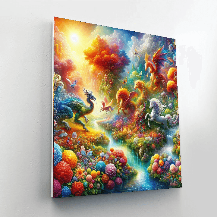 Mythical Creatures Kingdom Numbered Painting Kits