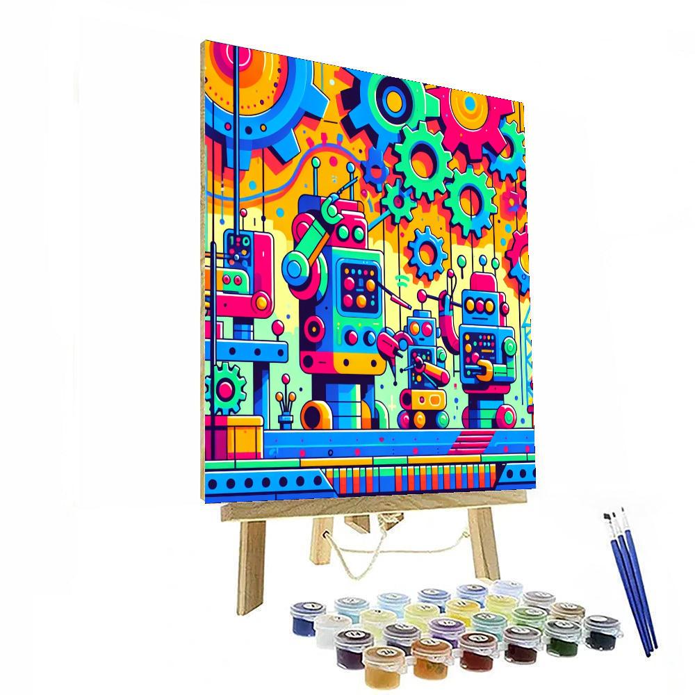 Robot Invention Factory DIY Paint By Numbers
