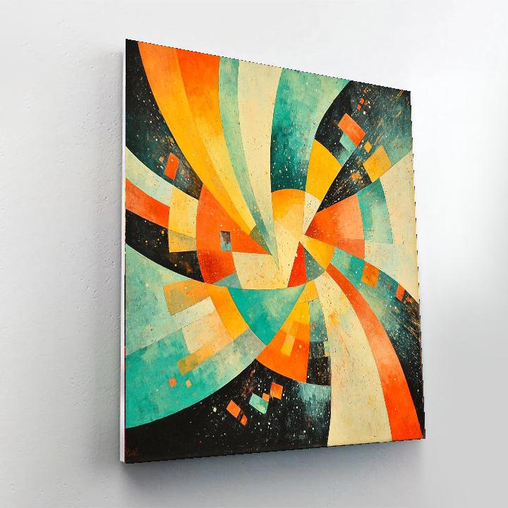 Kazimir Malevich Inspired Energetic Horizons  Numbered Painting Kits