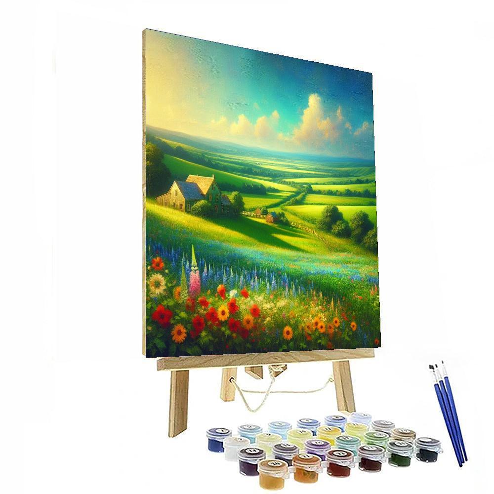 Charming Farmhouse Charm Painting By Numbers Kit