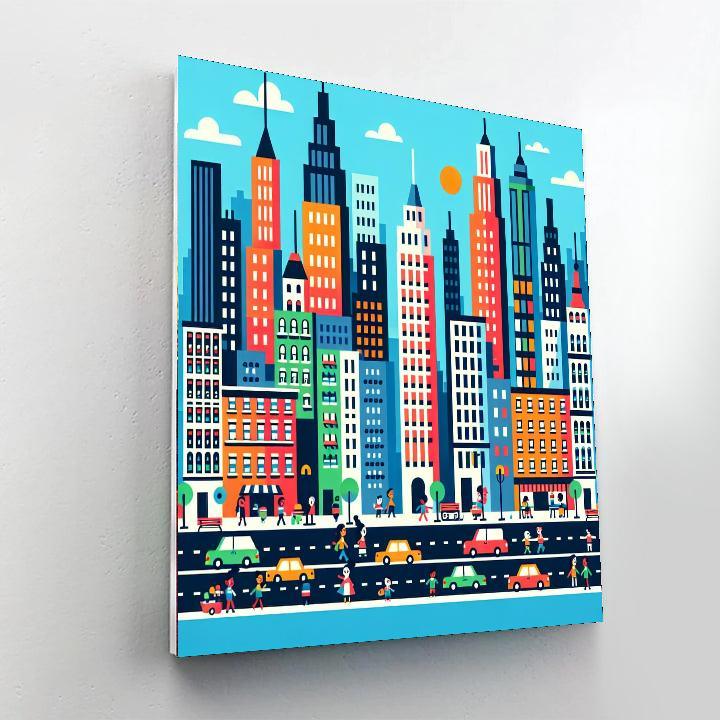 Cityscape Celebrations Paint By Numbers