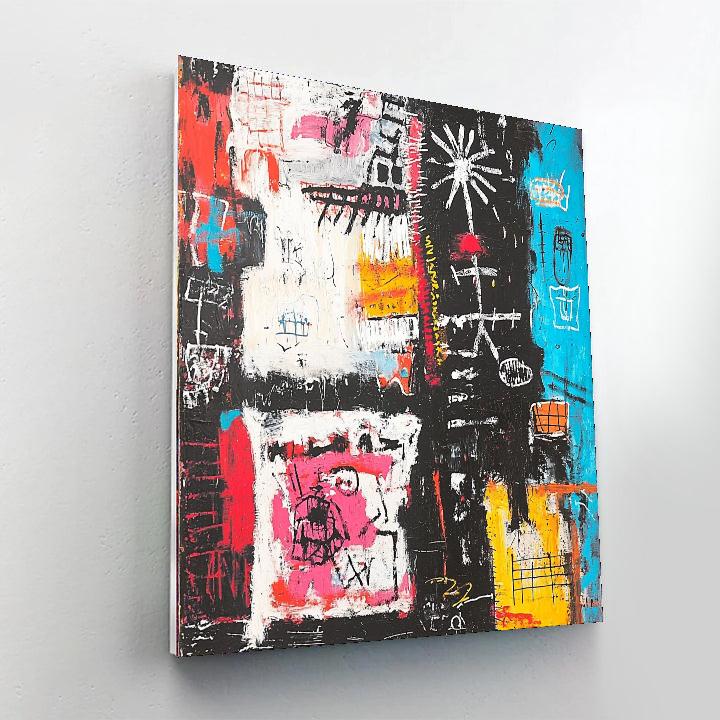 Jean-Michel Basquiat Inspired Illuminated Shadows  Paint By Numbers Kits