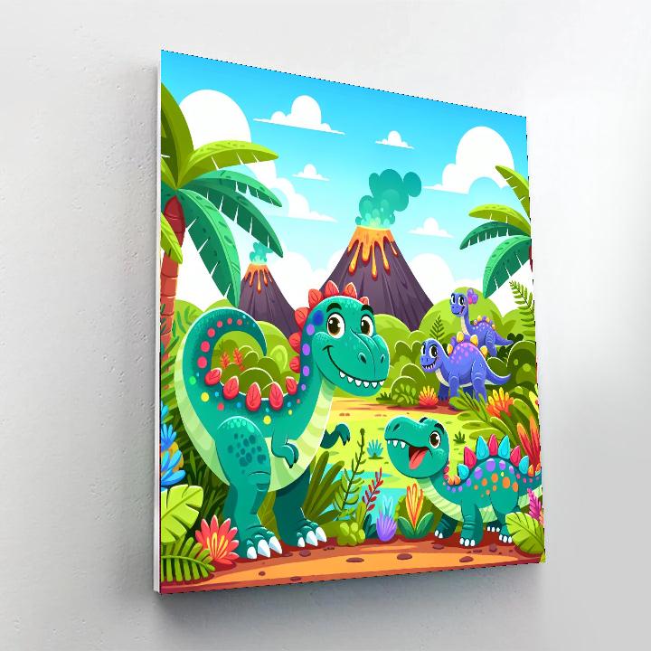 Exploring Dino World Painting By Numbers Kit