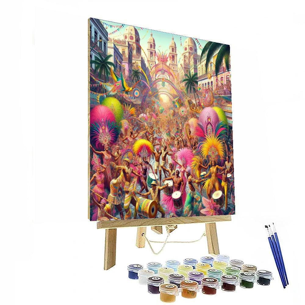 Carnival Of Bloco - Rio De Janeiro DIY Paint By Numbers