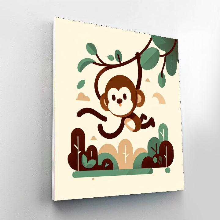 Journey Of The Jungle Monkey Numbered Painting Kits