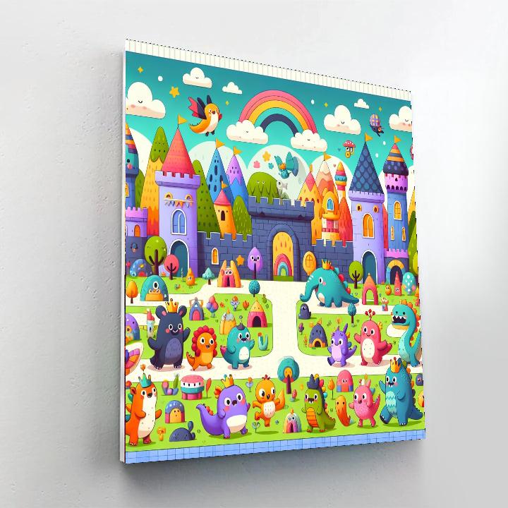 Fantasy Creatures Kingdom Number Painting