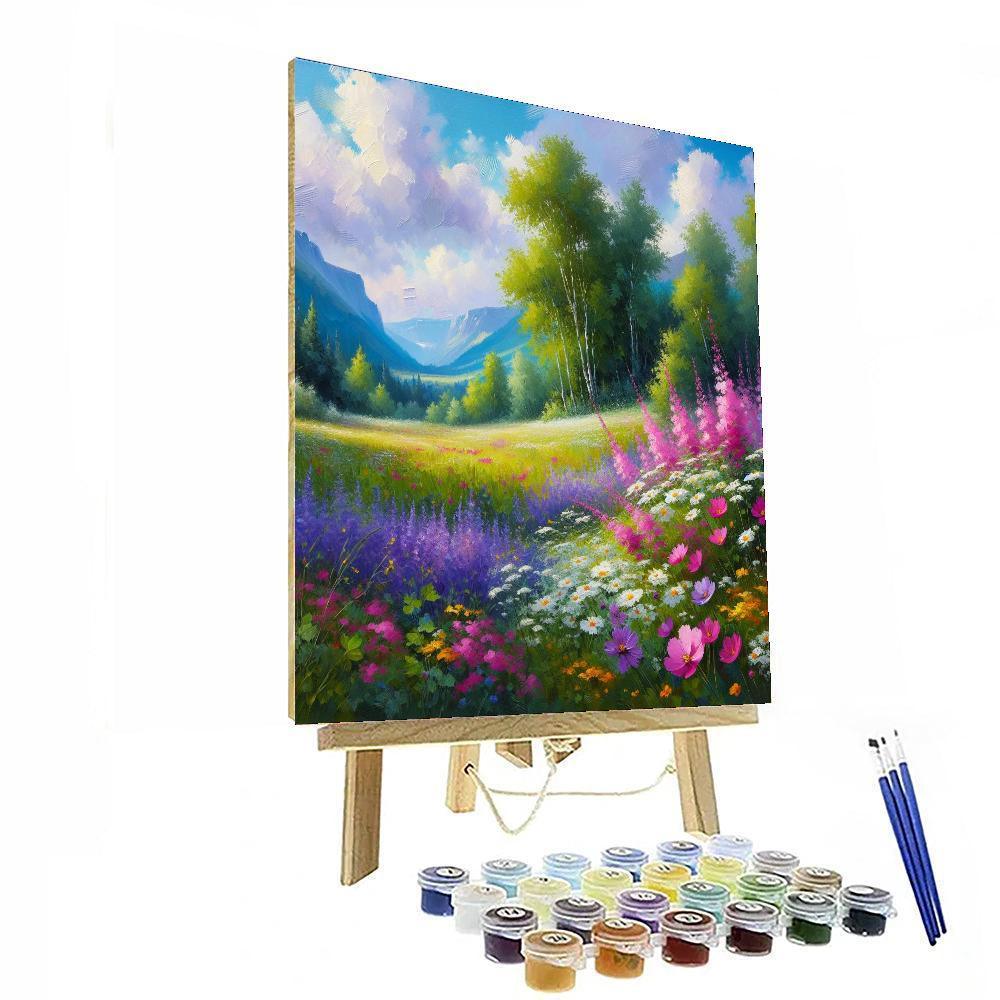 Spring Meadow Harmony Paint By Numbers Art