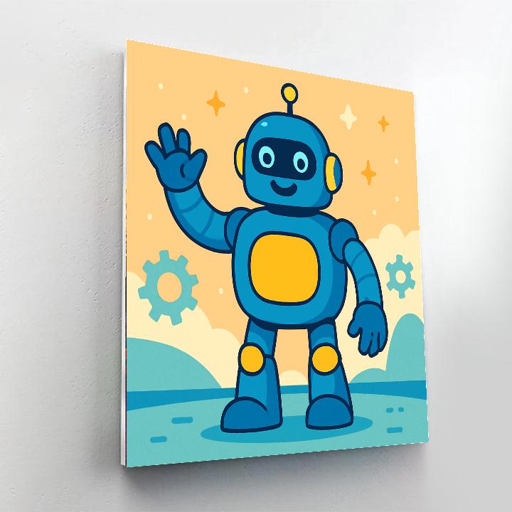 Gigantic Robots Paint By Numbers Art