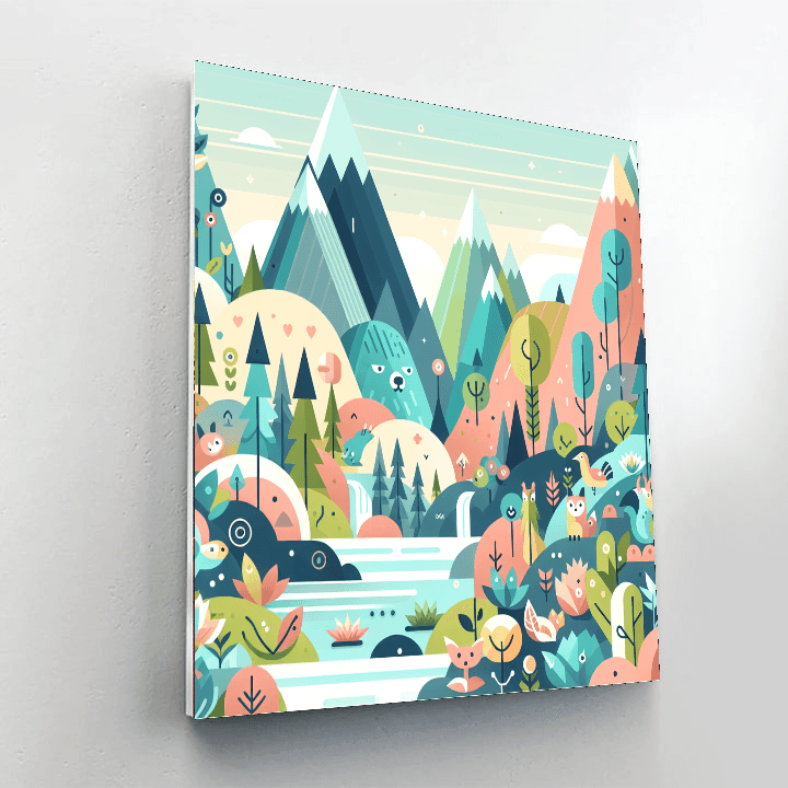 Mystical Mountain Tales DIY Paint By Numbers