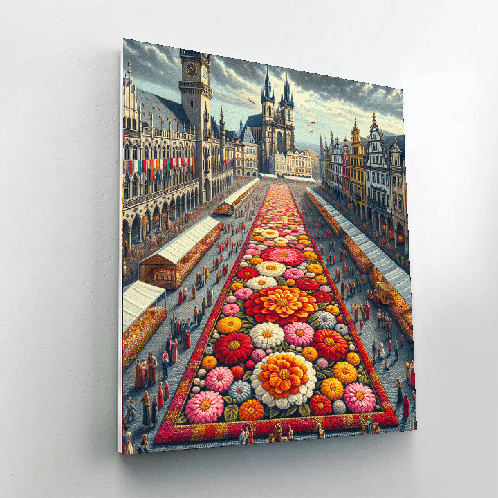 Flower Carpet Festival Painting By Numbers Kit
