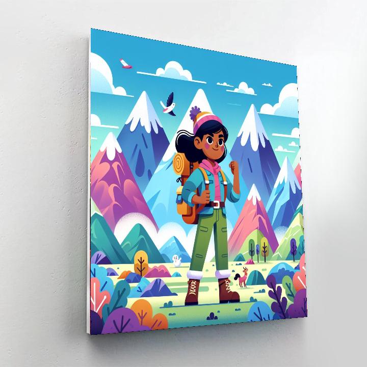 Mystery Mountain Expedition Painting Number Kit