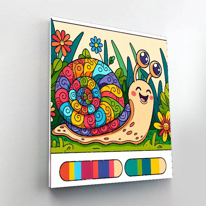 Fun Snail Painting By Numbers Kit