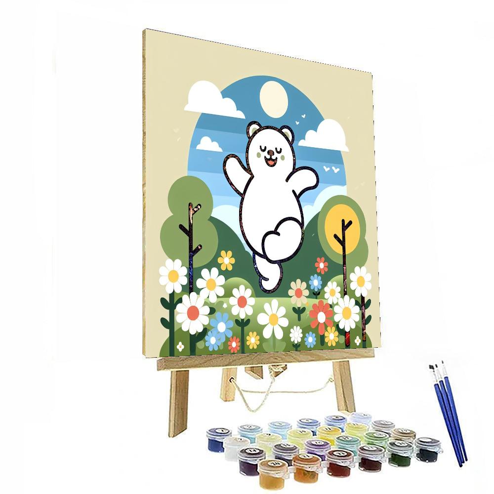 Bouncy Bear Land Painting By Numbers Kit