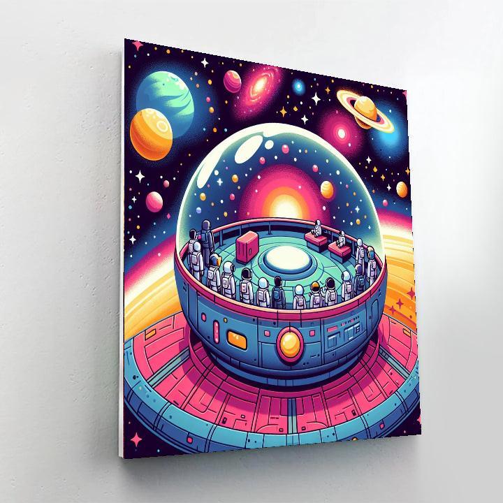 Space Voyage Numbered Painting Kits