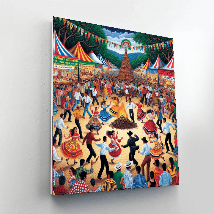 Matsuri De São João - Brazil Number Painting