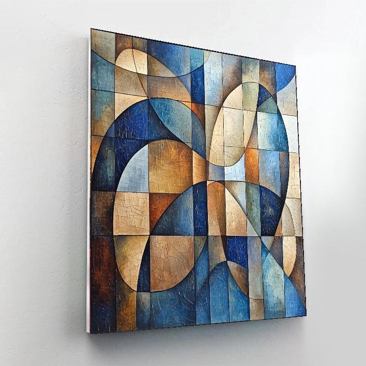 Paul Klee Inspired Geometric Poetry  Number Painting