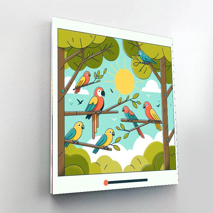 Fantastic Feathered Friends Numbered Painting Kits