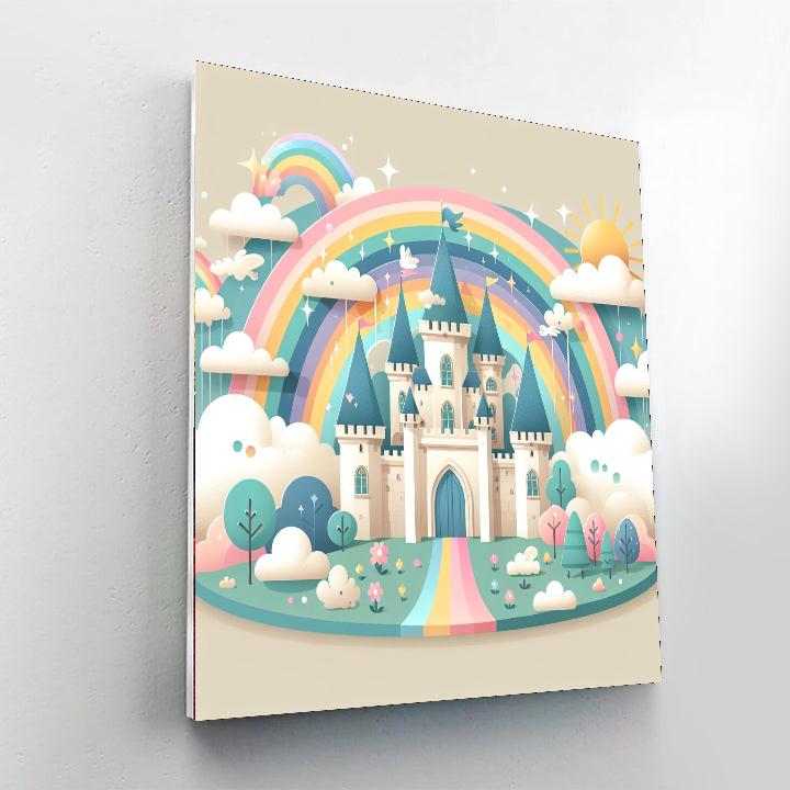Dreamy Castle In The Sky Painting By Numbers Kit