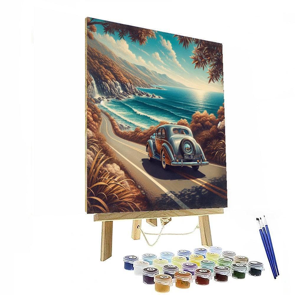 Classic Car Dreamscape Paint By Numbers