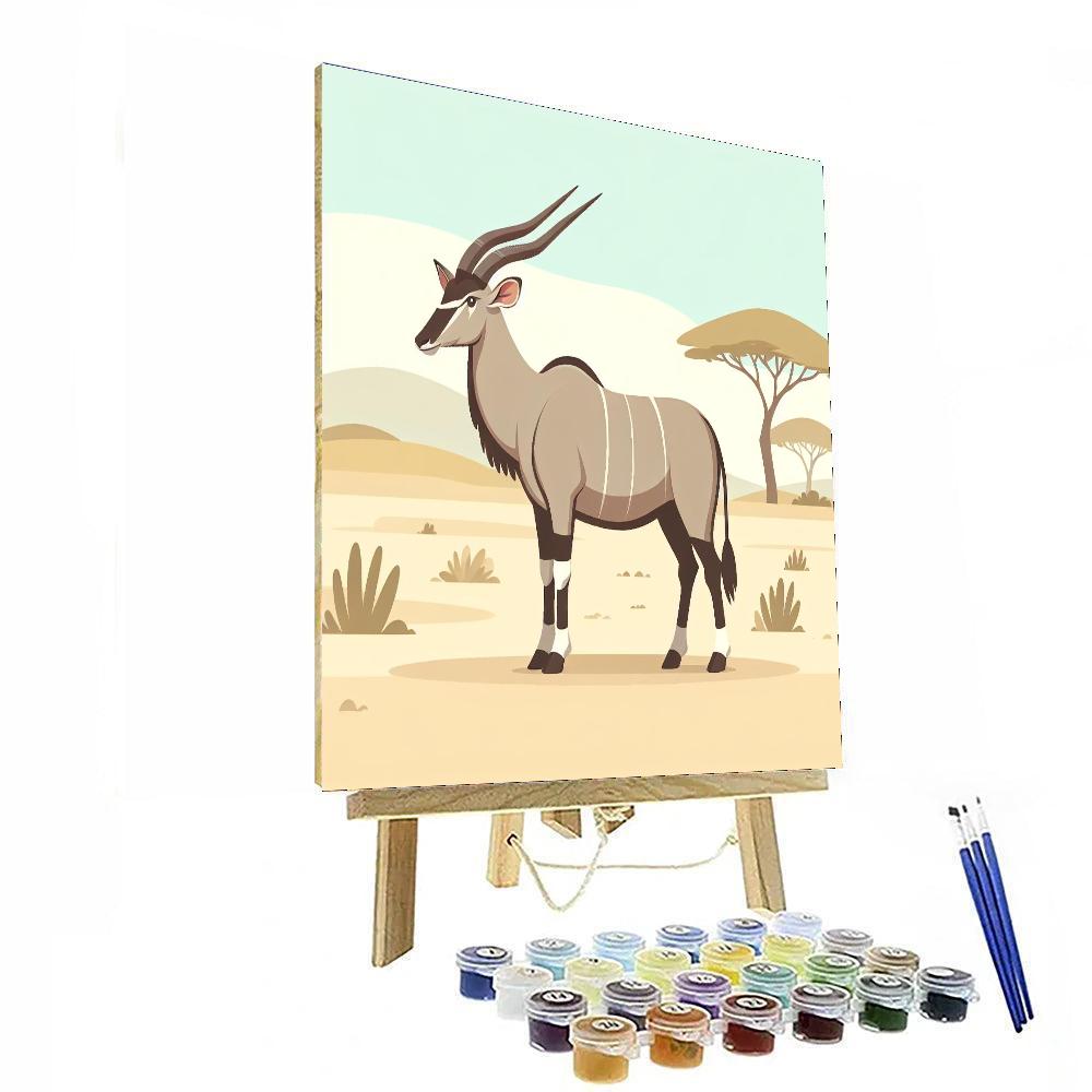 Elegant Eland Paint By Numbers Art