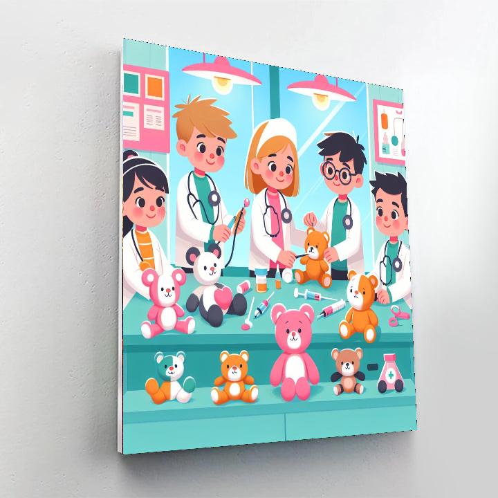 Caring Kids Clinic Number Painting