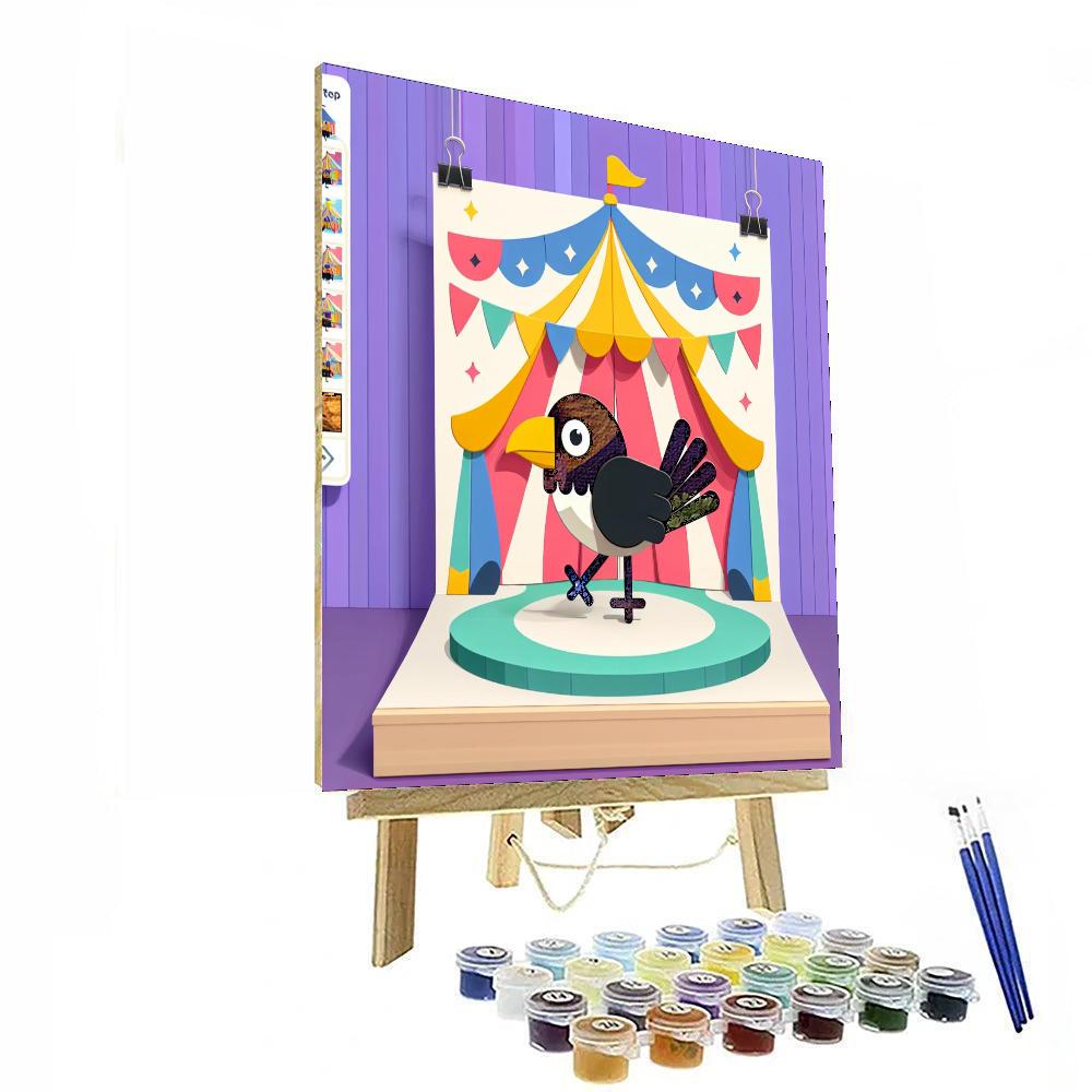 Clever Crow Circus Painting Number Kit