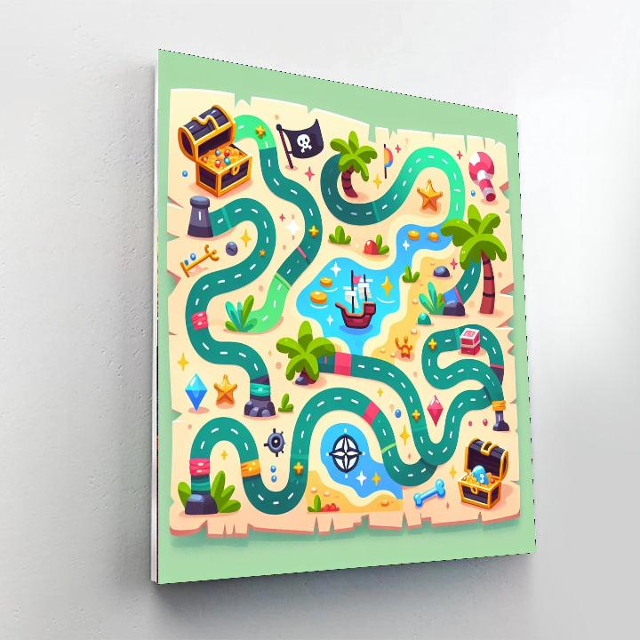 The Magical Treasure Hunt DIY Paint By Numbers