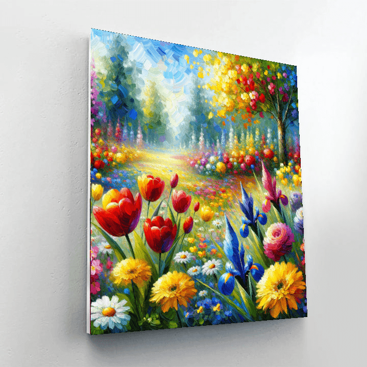 Joyful Spring Garden Paint By Numbers Kits