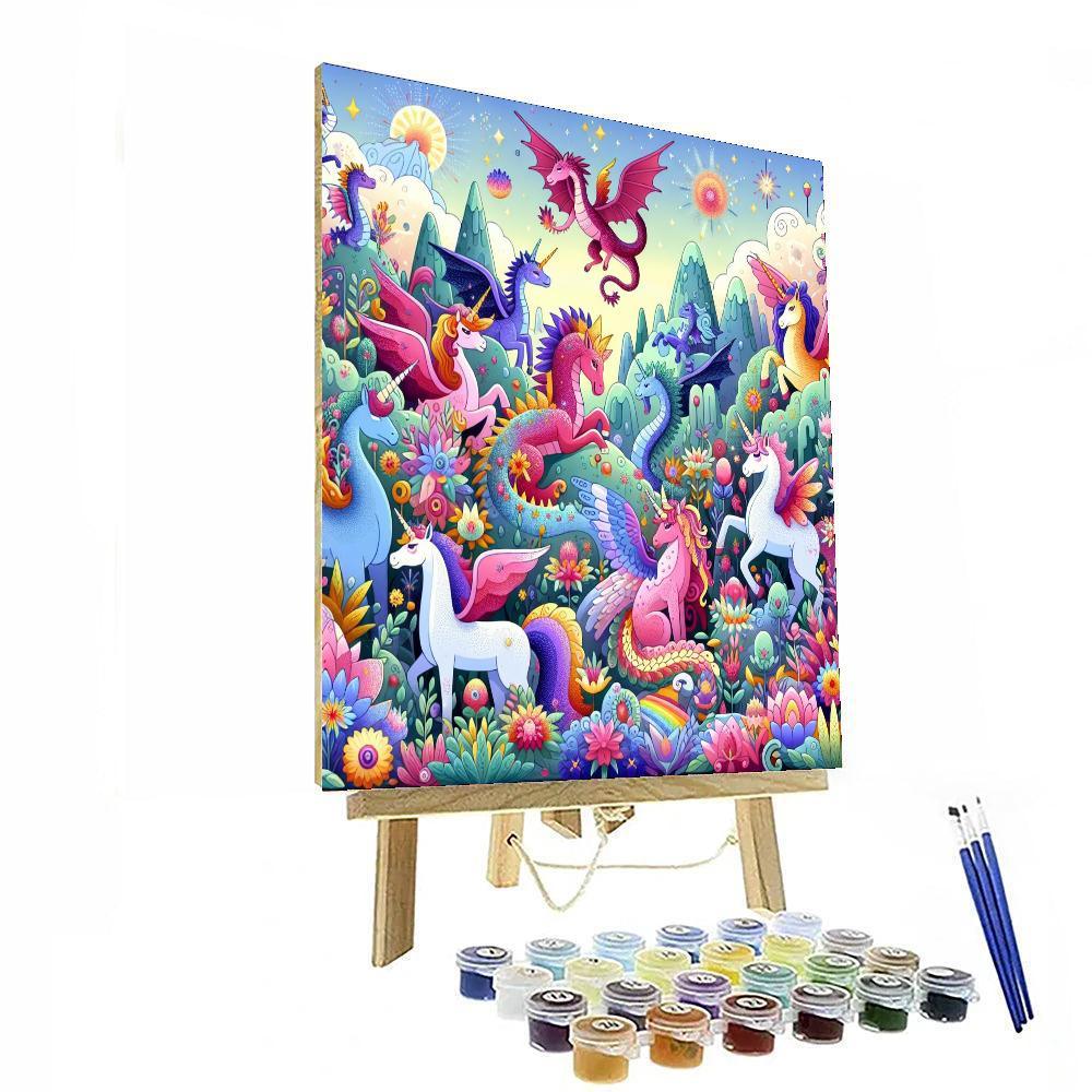 Enchanting Mythical Creatures Paint By Numbers Art