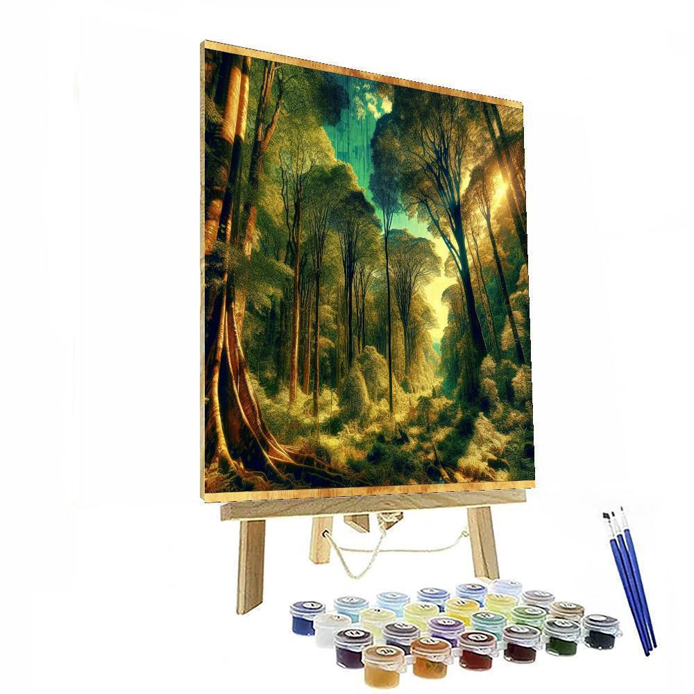 Majestic Forest Canopy Paint By Numbers Art