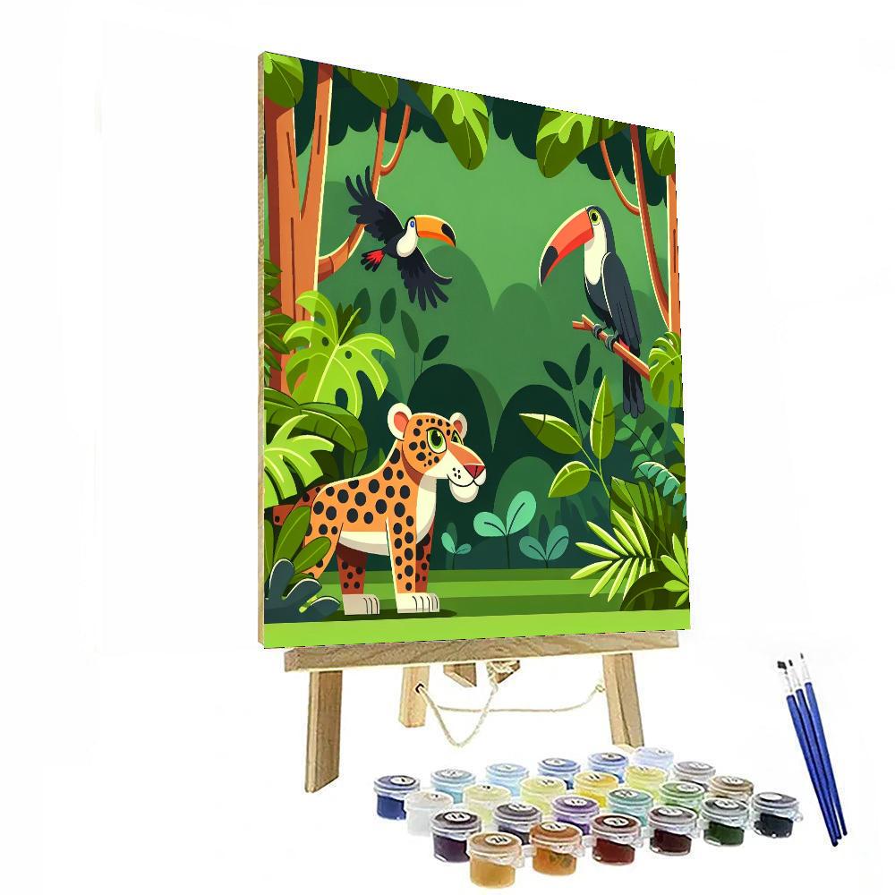 Wild Jungle Exploration Paint By Number