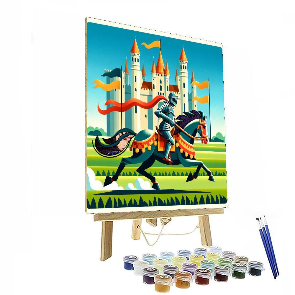Courageous Knights Quest Paint By Numbers Kits