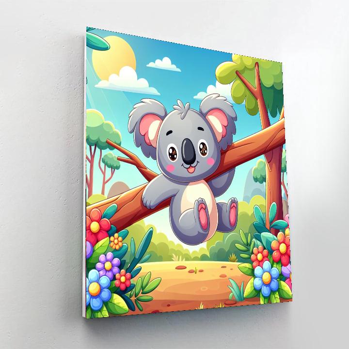 Cuddly Koala Playtime Numbered Painting Kits