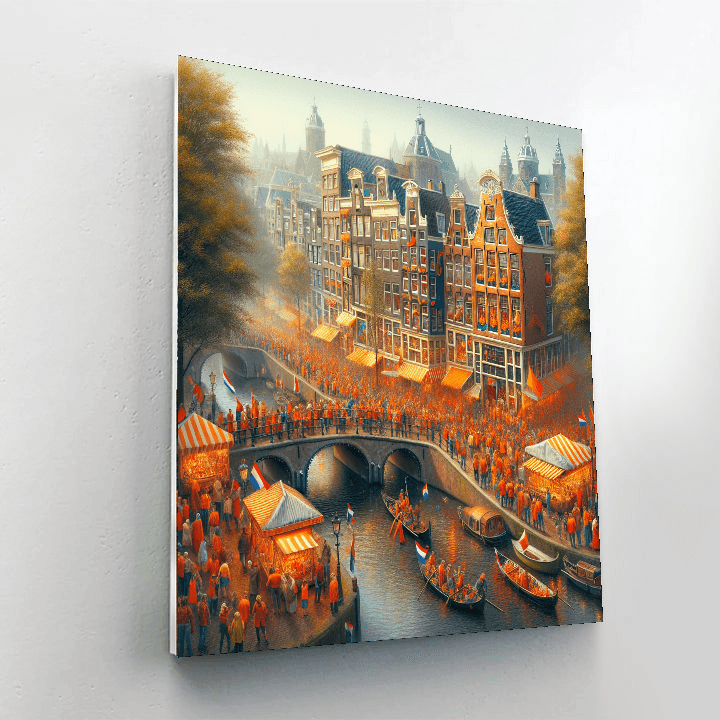 Koninginnedag - Amsterdam, Netherlands Paint By Number