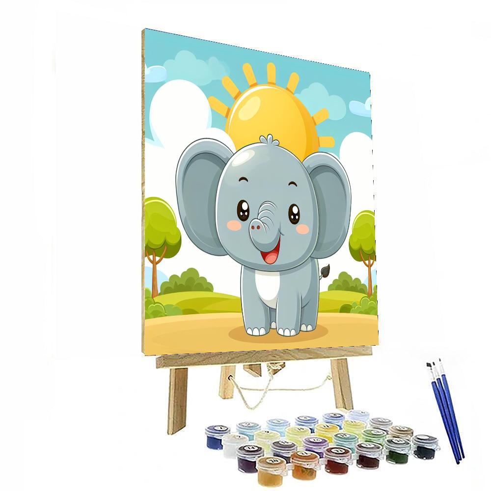 Sunshine Elephant Paint By Number