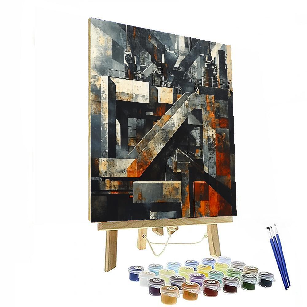 Umberto Boccioni Inspired Dynamic Industrial Revolution  Paint By Numbers