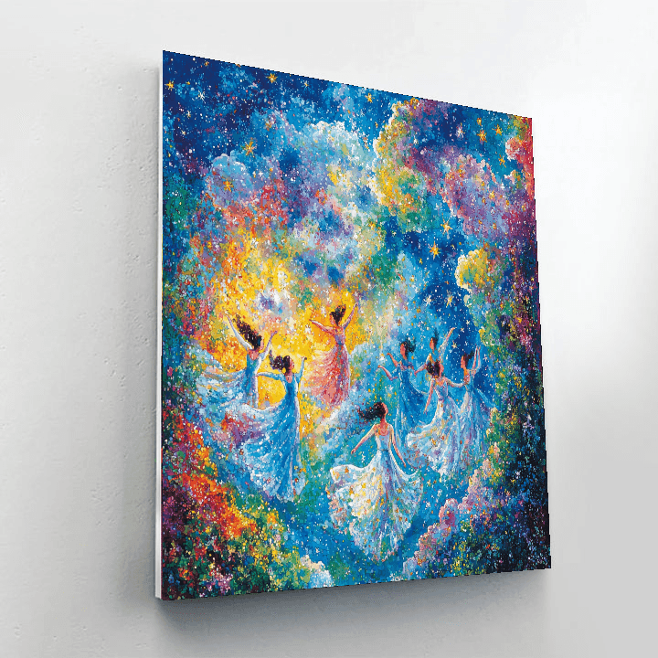Chagall Inspired Dancing In The Sky  Painting By Numbers Kit