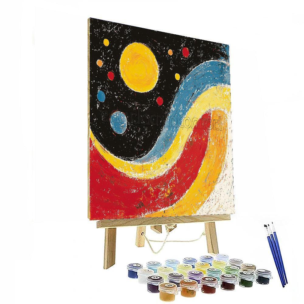 Joan Miró Inspired Cosmic Dance Of Planets  Painting By Numbers Kit