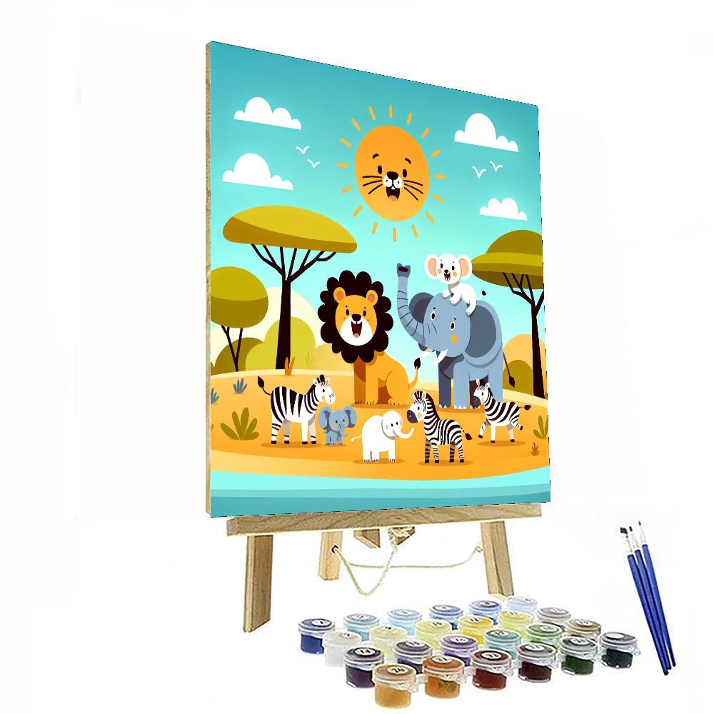 Vibrant Nature Safari Paint By Numbers Kits